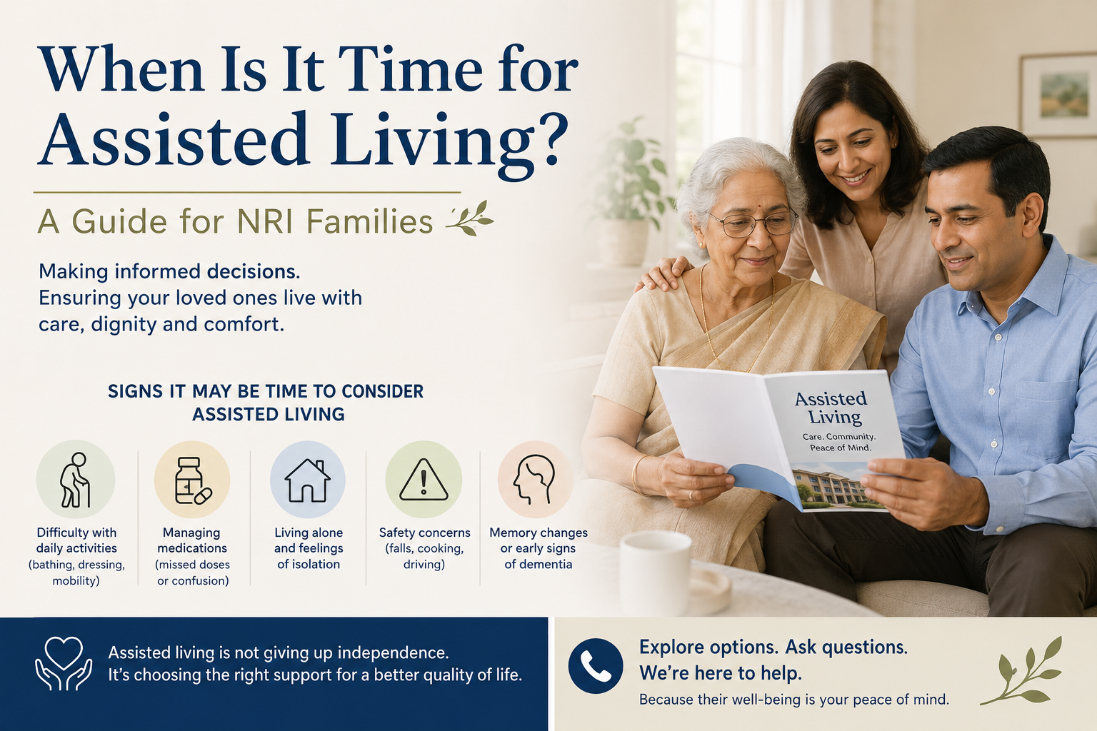 When Is It Time for Assisted Living? A Guide for NRI Families