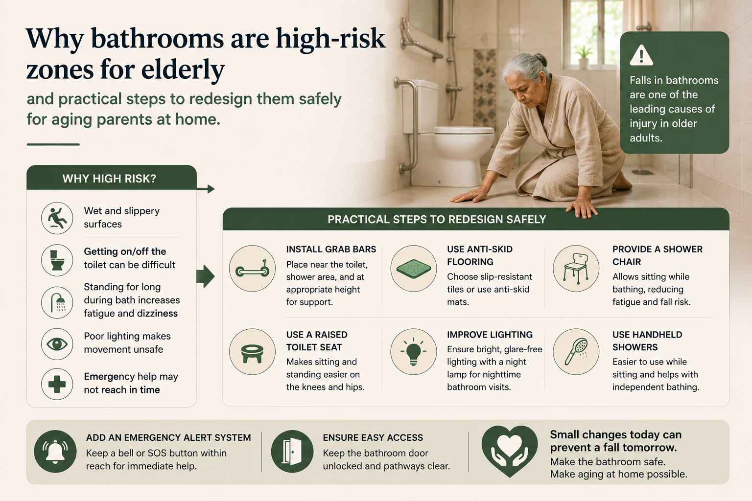 The Bathroom Becomes the Biggest Challenge - How to Redesign for Aging Bodies