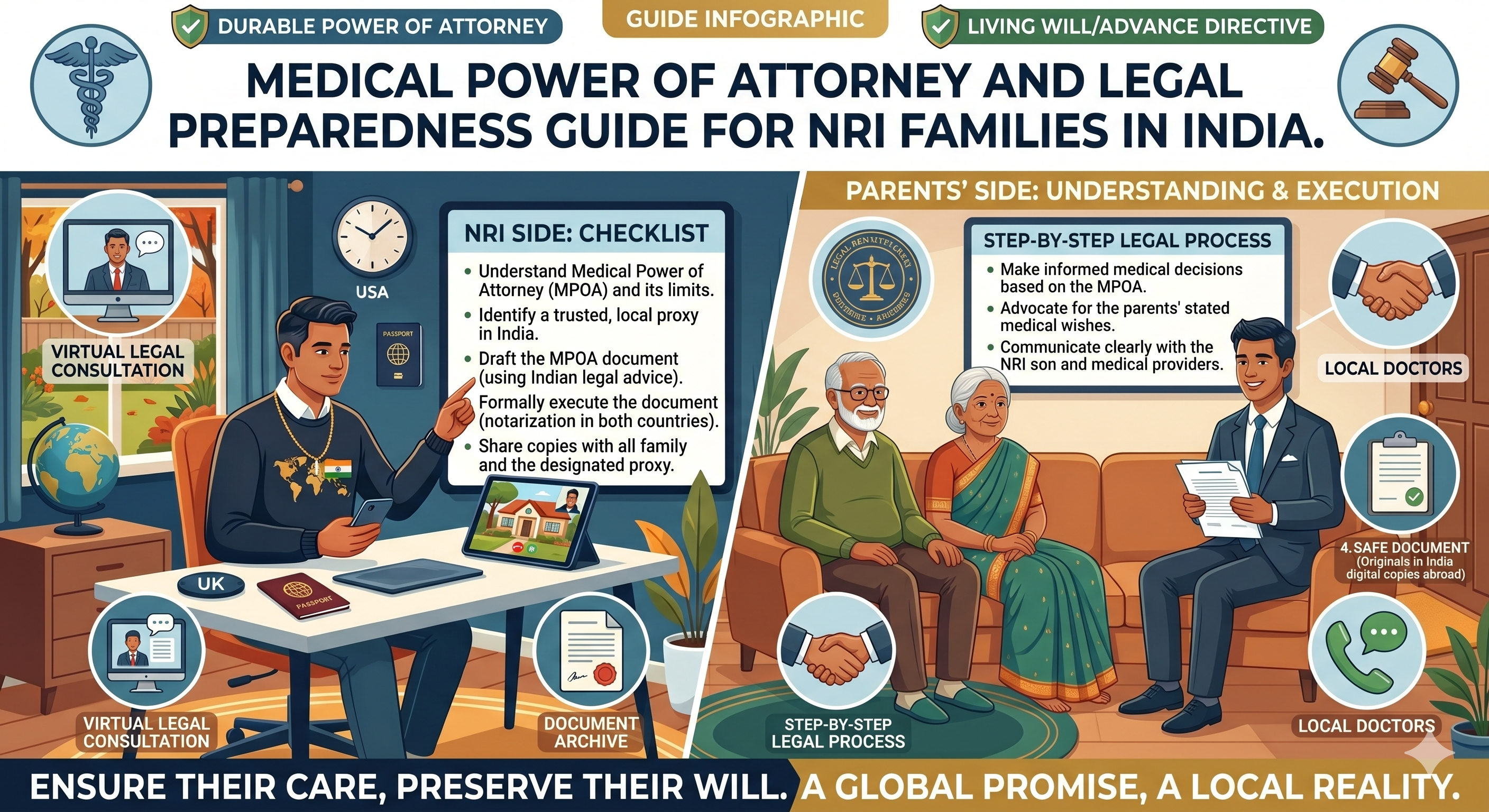 NRI Guide Series 6 - Medical Power of Attorney and Legal Preparedness for NRI Families in India