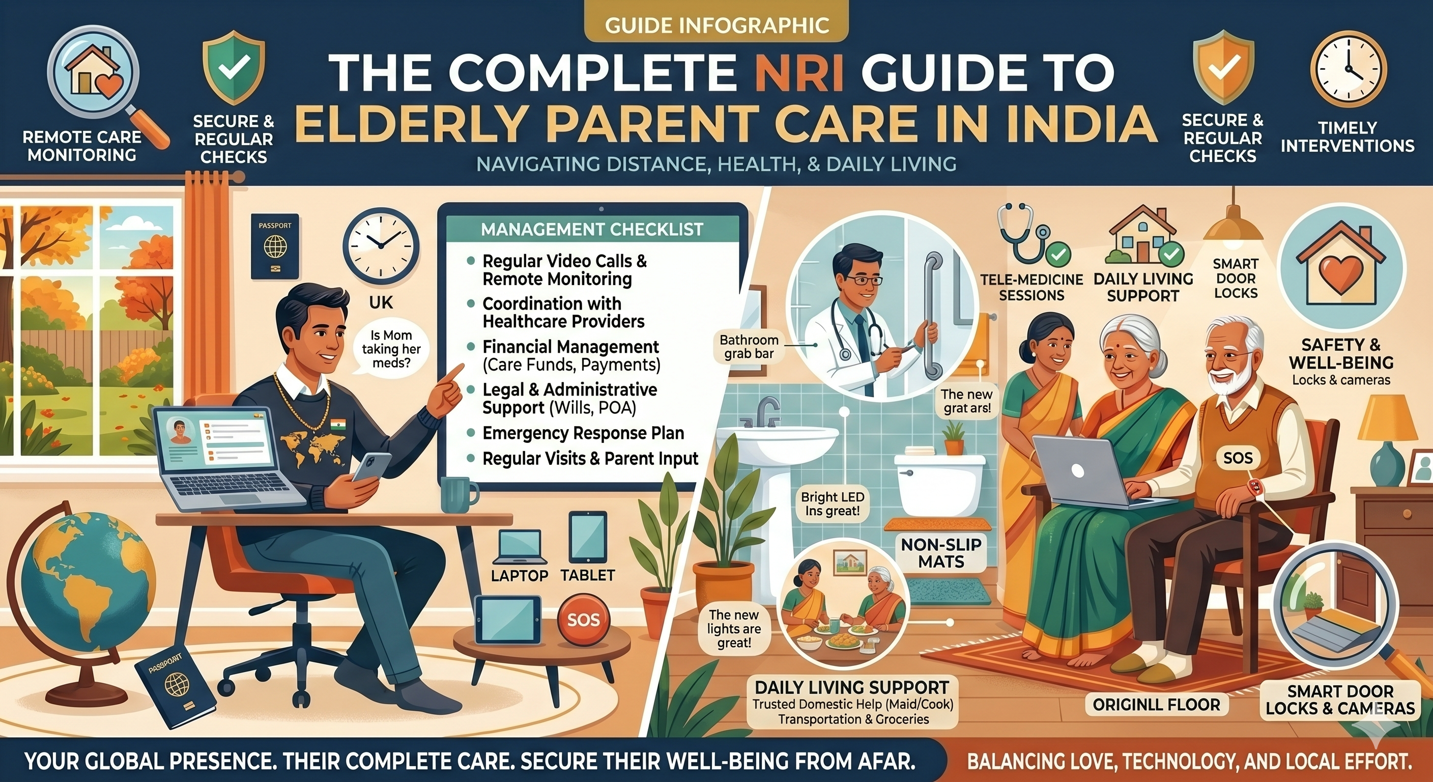 The Complete NRI Guide to Elderly Parent Care in India