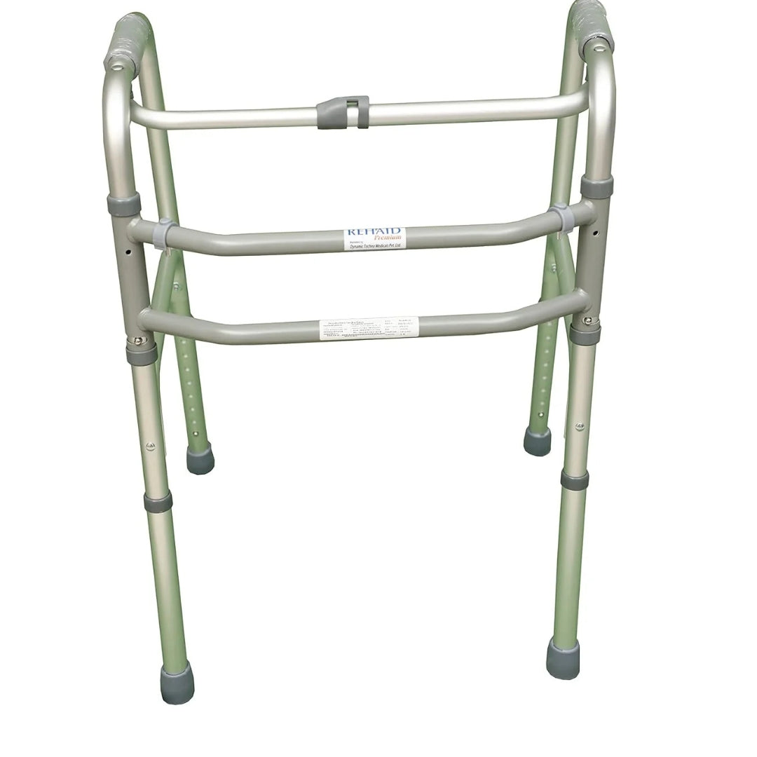 Adult Walker - Foldable Reciprocating & Height Adjustable Walker (Premium)