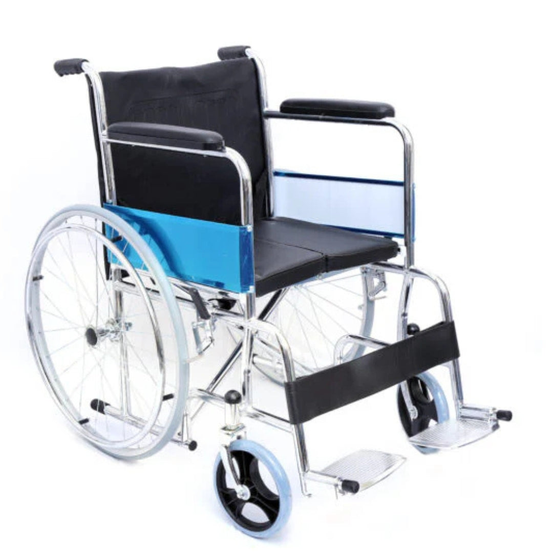 Foldable Wheelchair with Cushion Seat