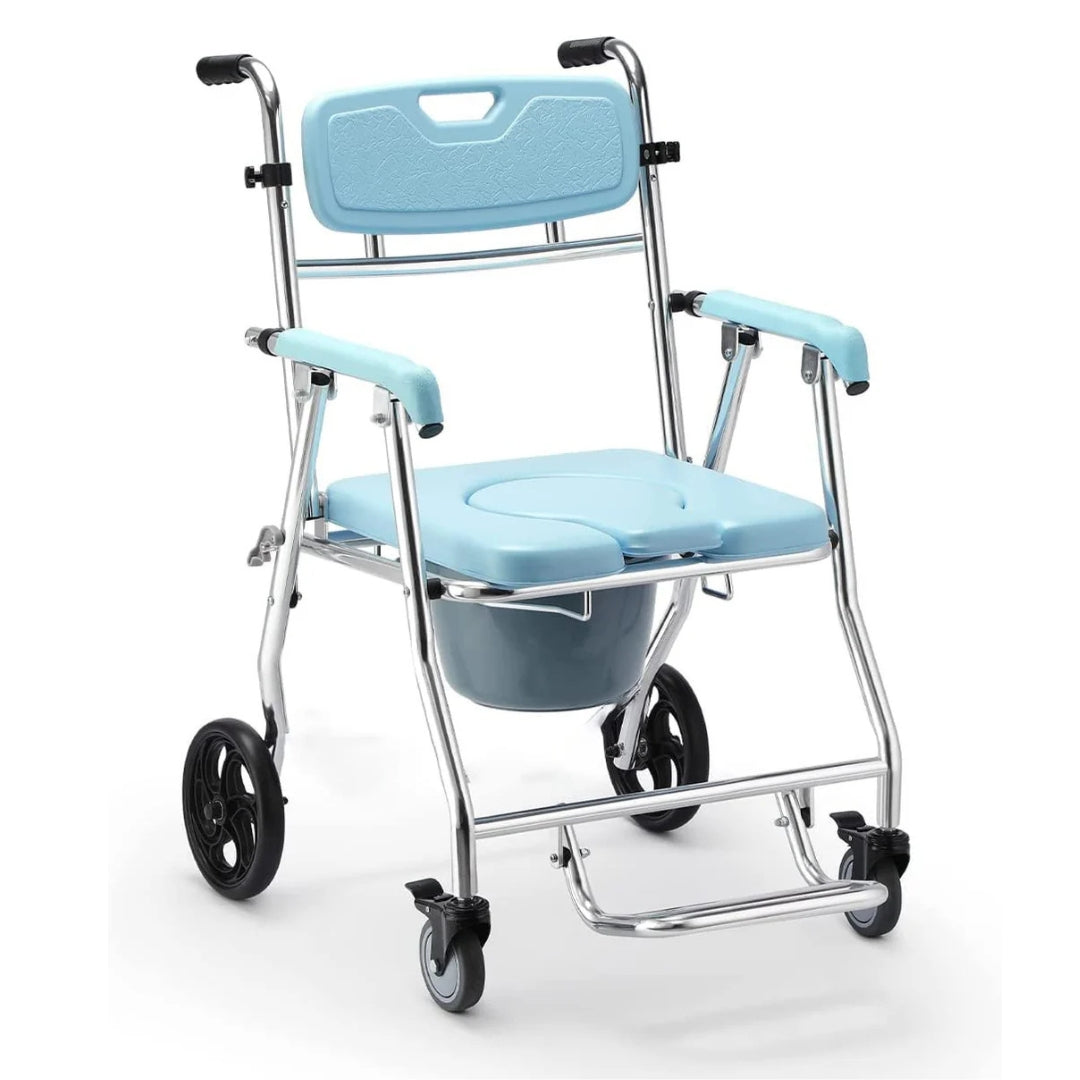 Foldable Commode Aluminium Wheelchair