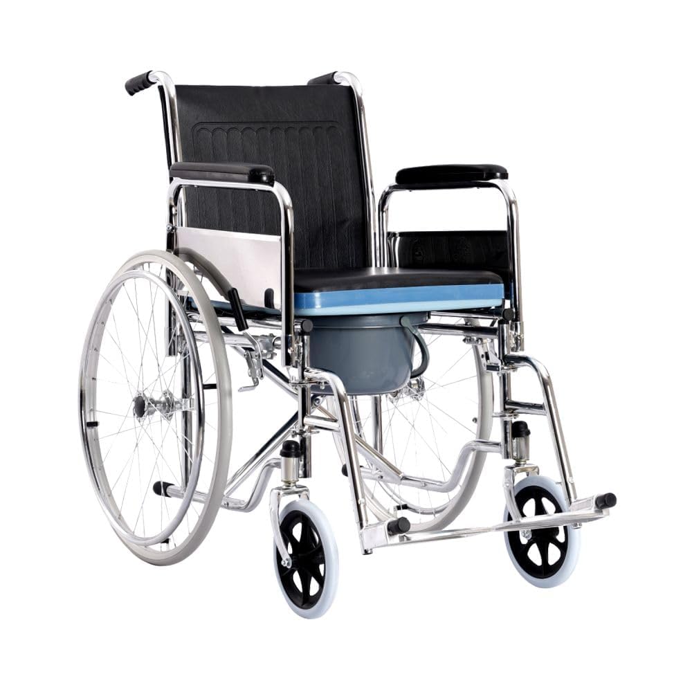 Commode Wheelchair | Potty Wheelchair | Foldable Commode Wheelchair