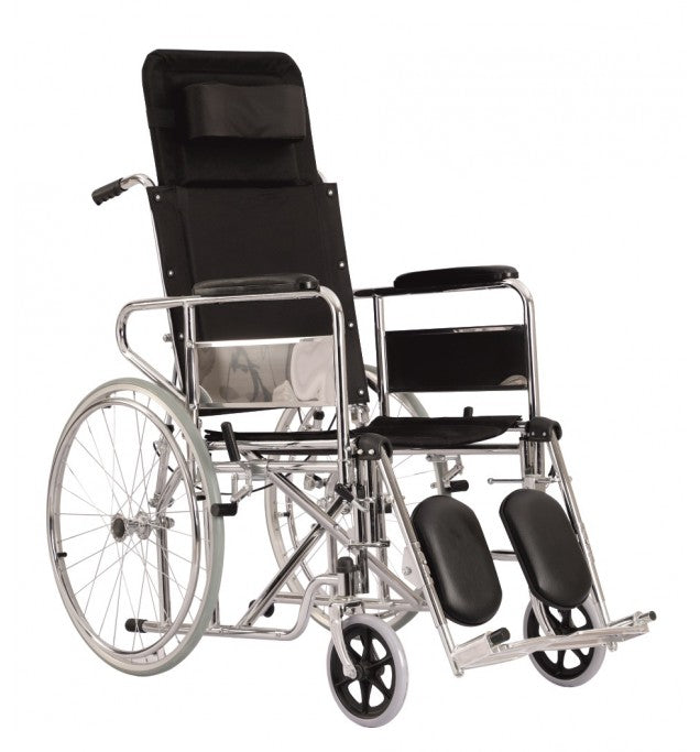 Recliner Wheelchair - Foldable Reclining Wheelchair