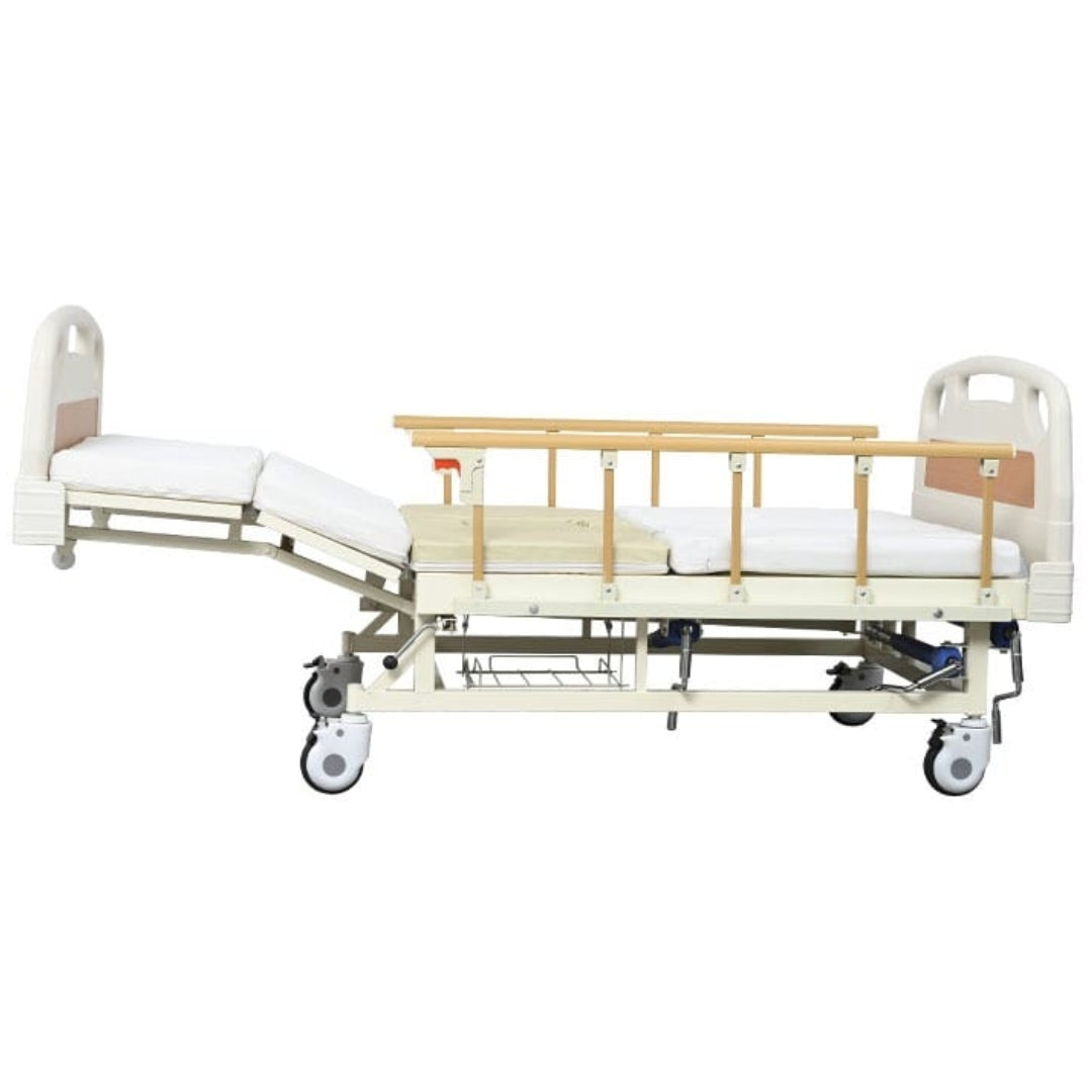 Hospital Bed for Home - Nursing Cot with ABS Head & Foot Board
