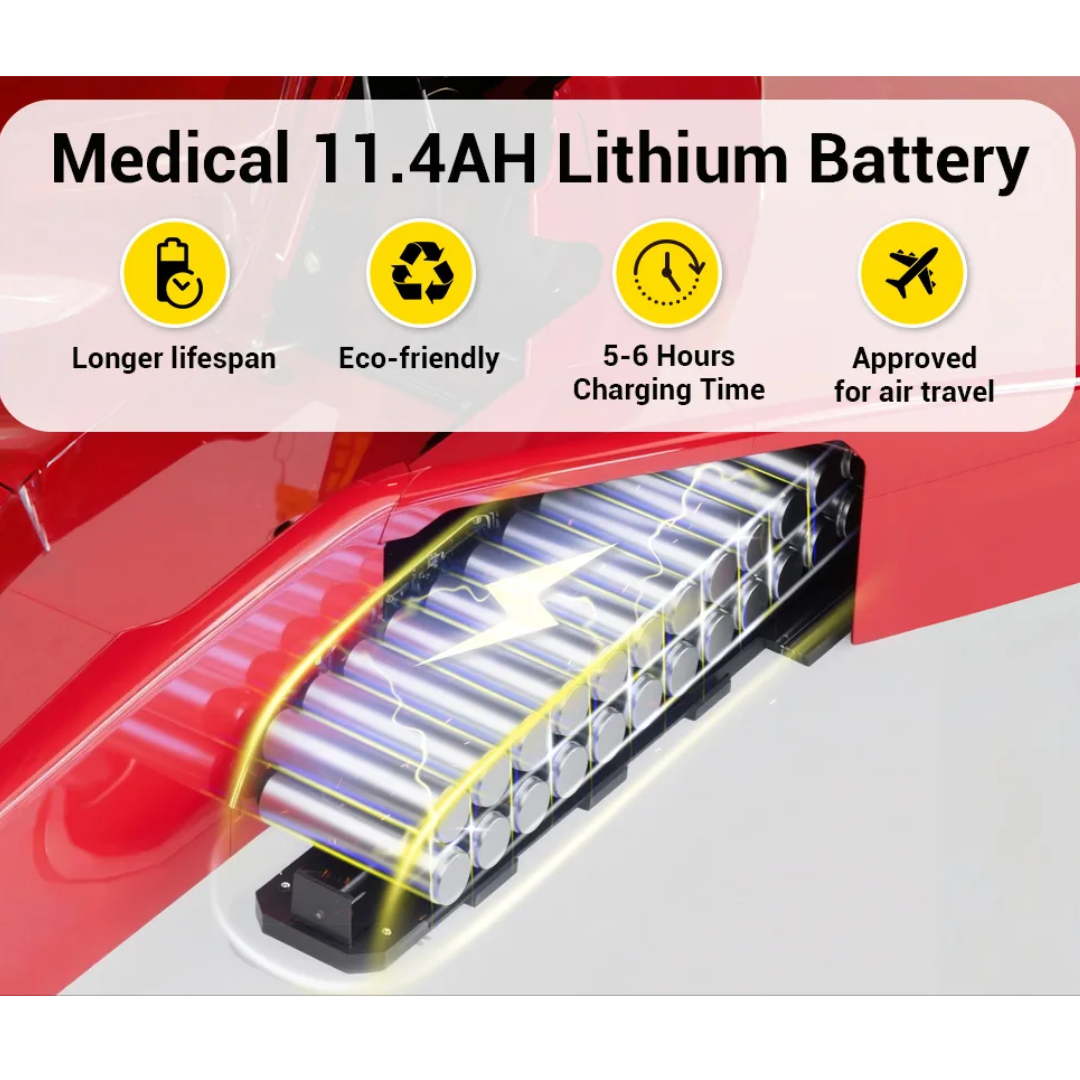 Height Adjustable - All Terrain Premium Electric Wheelchair Foldable