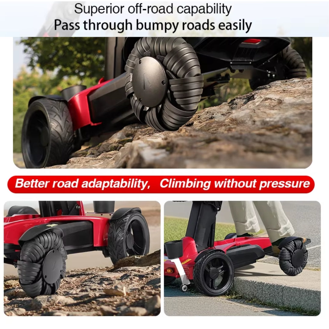 Height Adjustable - All Terrain Premium Electric Wheelchair Foldable