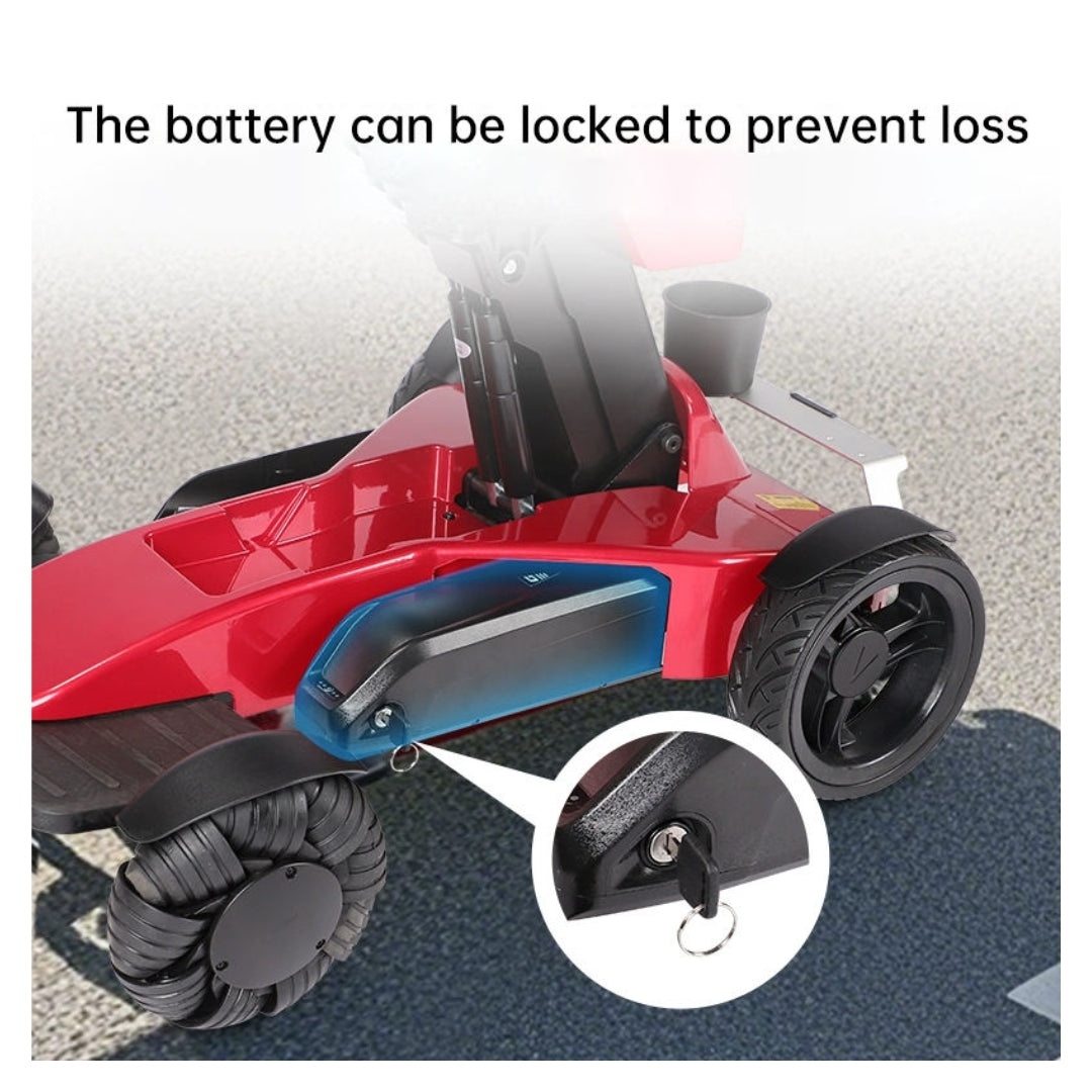 Height Adjustable - All Terrain Premium Electric Wheelchair Foldable