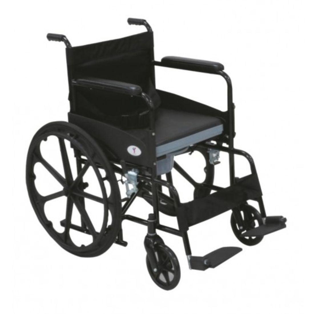 Commode Wheelchair - Powder Coated Wheelchair - AeonCare