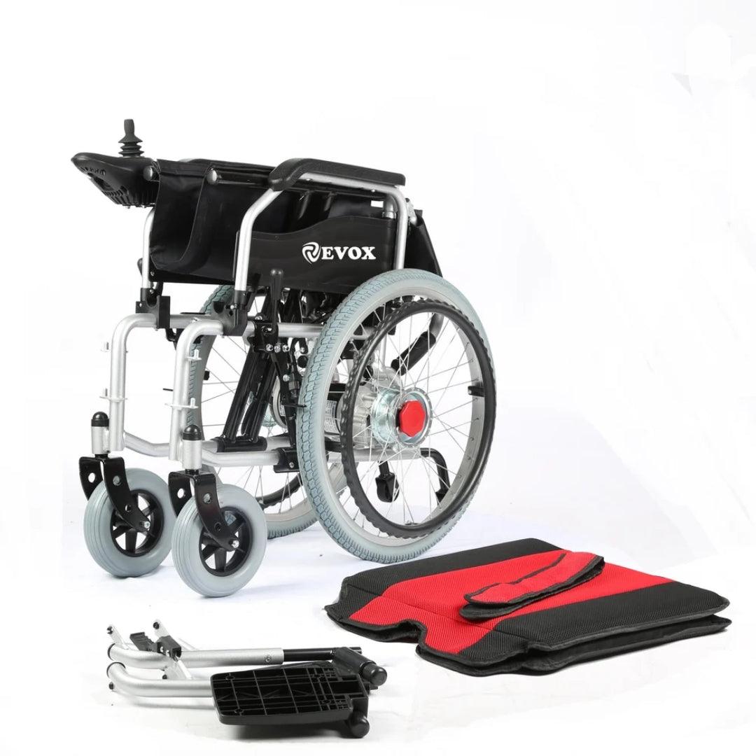 Electric Power Lightweight Wheelchair - Foldable with ElectroMagnetic Brakes - AeonCare