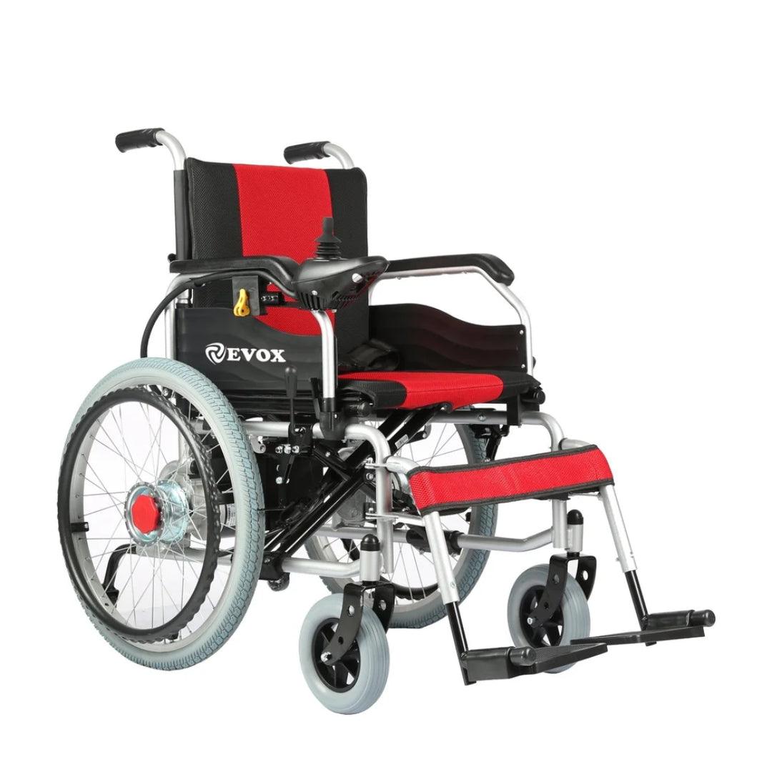 Electric Power Lightweight Wheelchair - Foldable with ElectroMagnetic Brakes - AeonCare