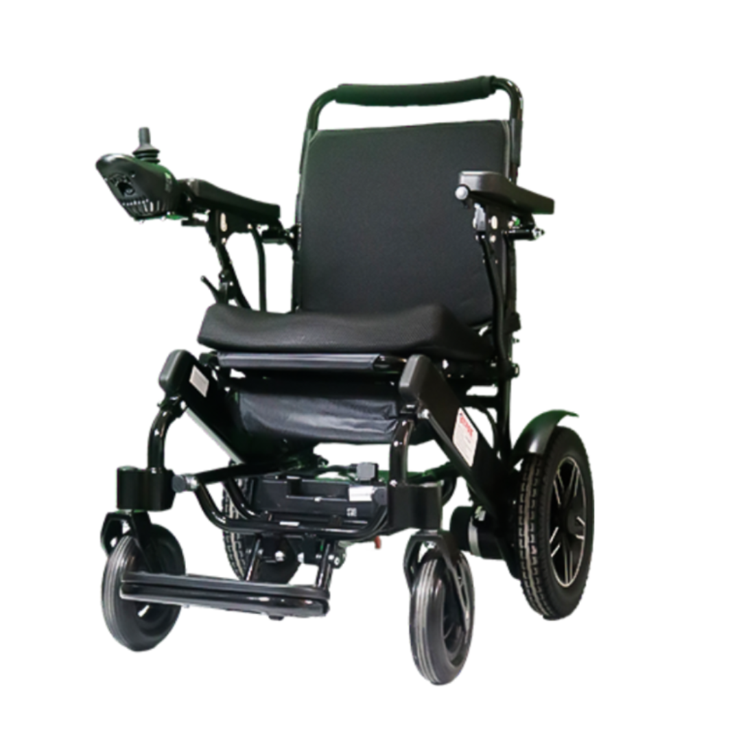 Electric Recliner Wheelchair - Foldable Motorized Wheelchair