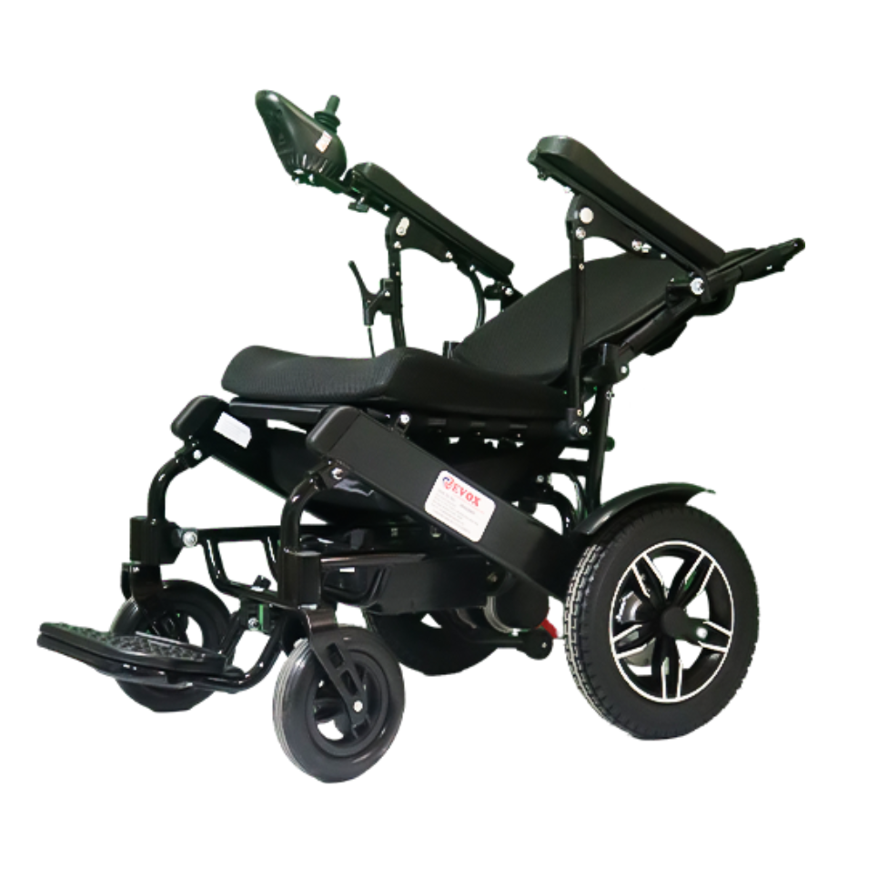 Electric Recliner Wheelchair - Foldable Motorized Wheelchair