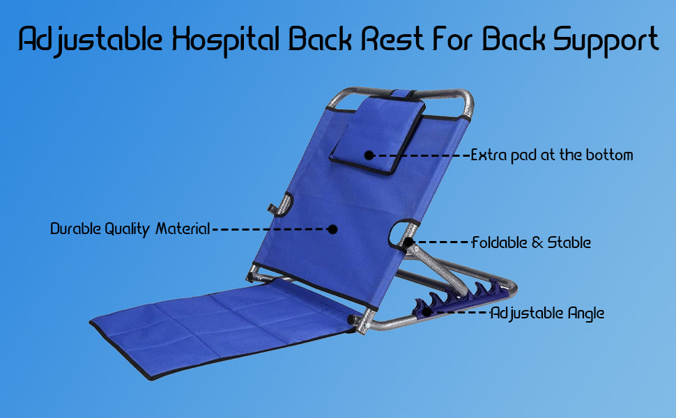 Backrest for Bed with Mat - Adjustable Bed Backrest