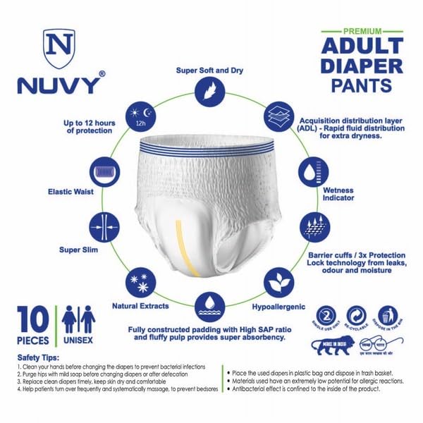 Nuvy Premium Adult Diaper Pant