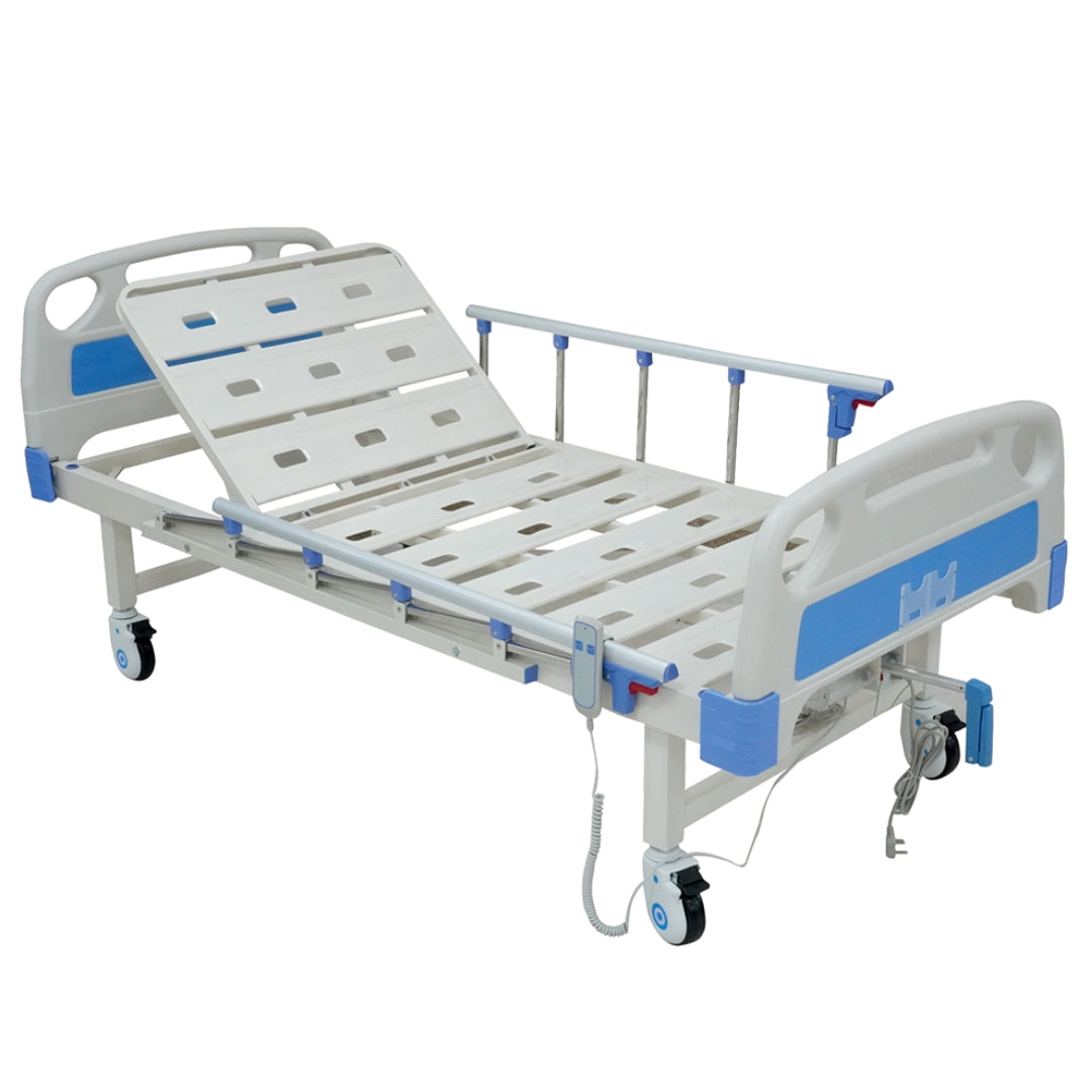 Hospital Bed for Home - Semi Fowler Electric Cot with Manual (Motorized)