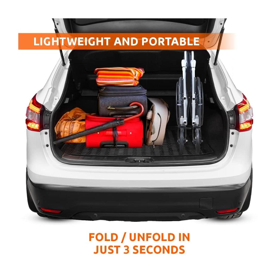 Rodeo Lite Foldable Wheelchair with Mag Wheels - AeonCare