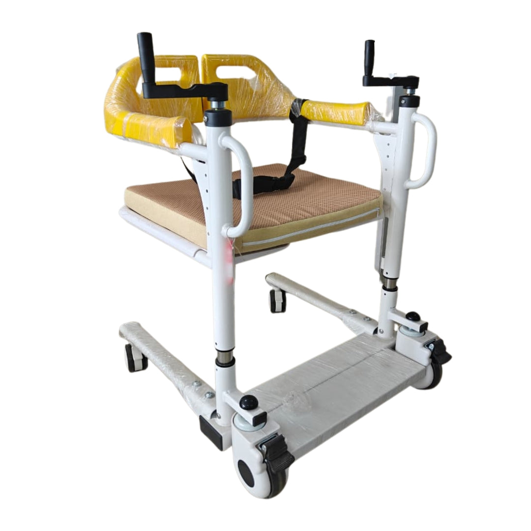 Patient Lift Transfer Wheelchair - Multipurpose Manual Transfer Wheelchair