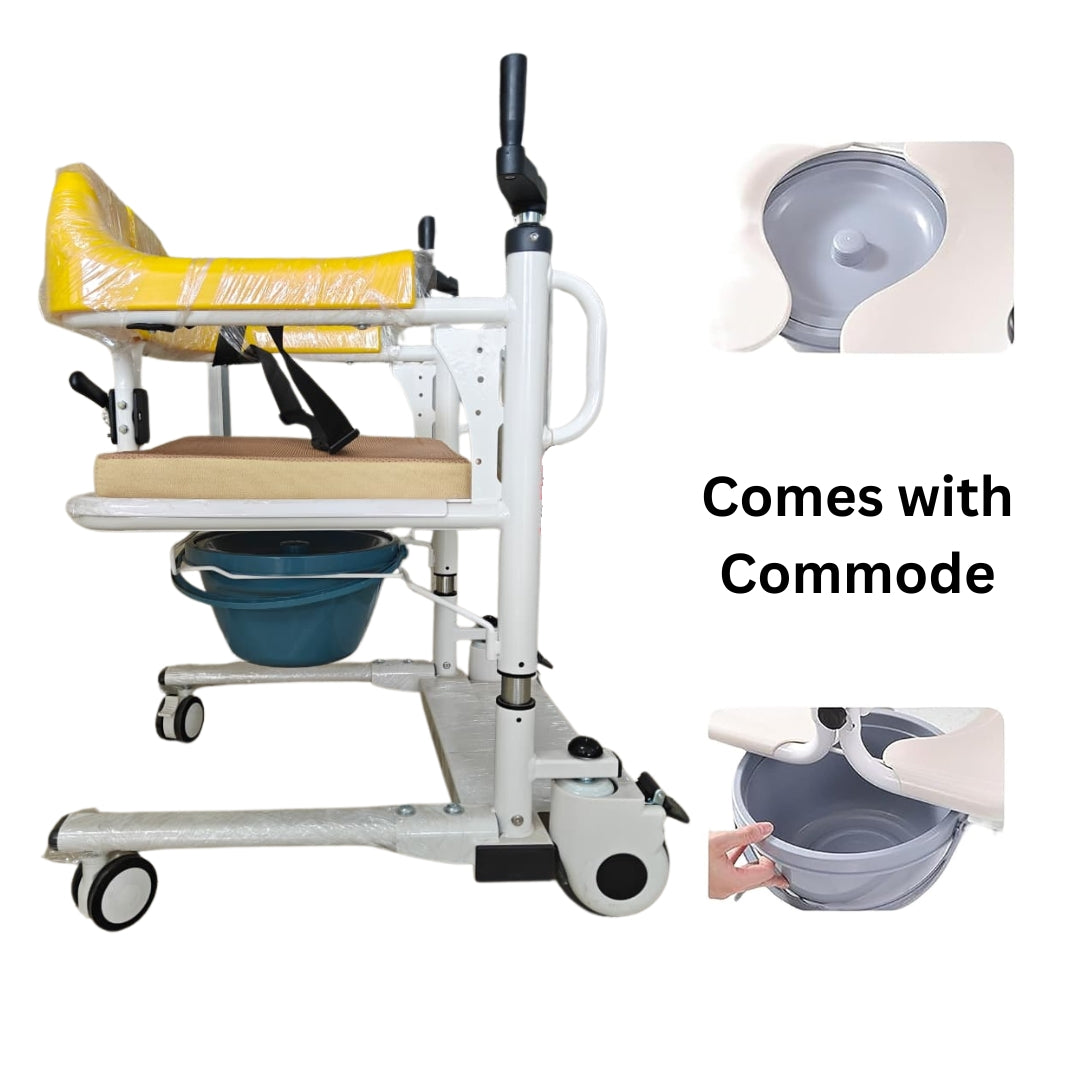 Patient Lift Transfer Wheelchair - Multipurpose Manual Transfer Wheelchair
