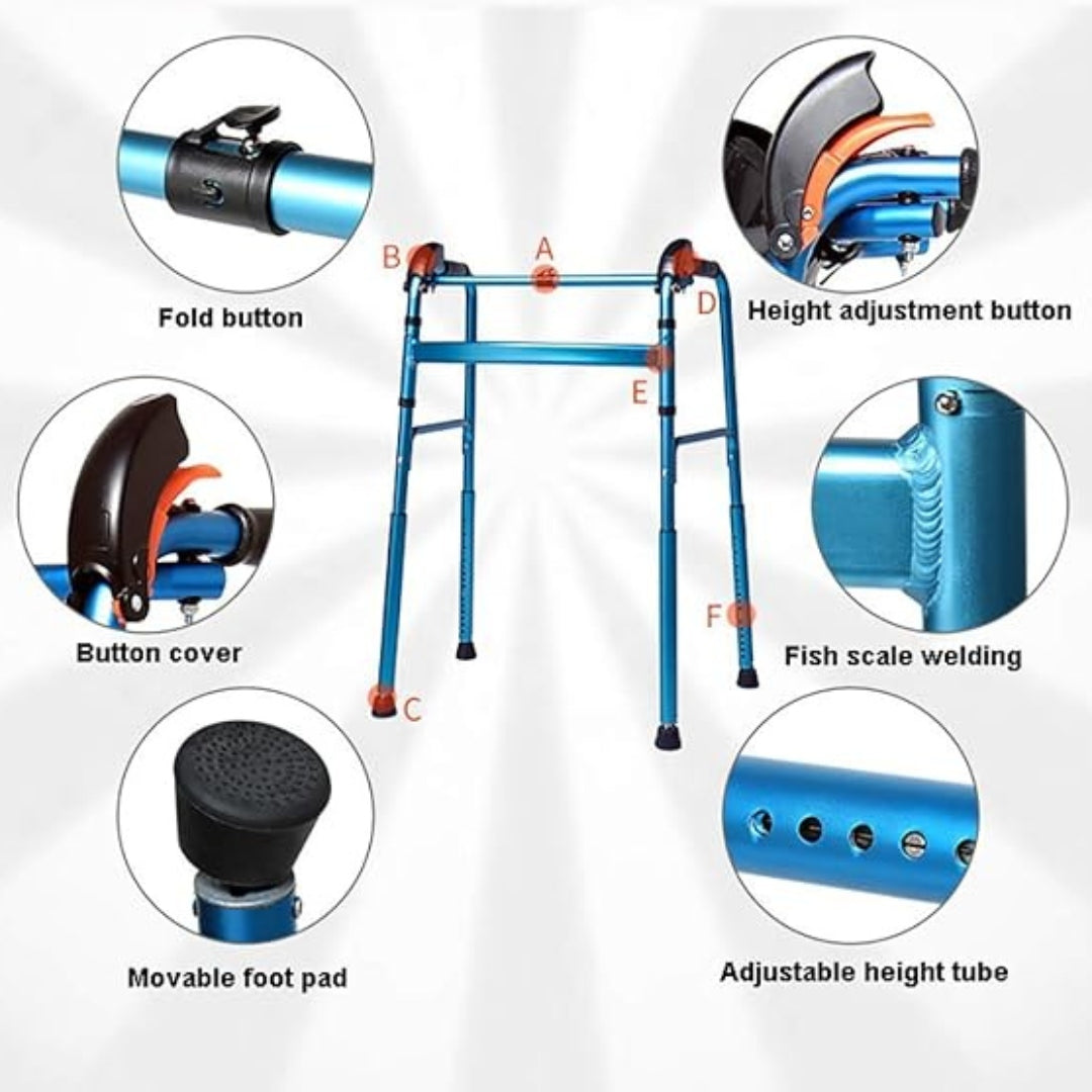 Step Walker - Staircase Walker | Foldable & Height Adjustable step walker