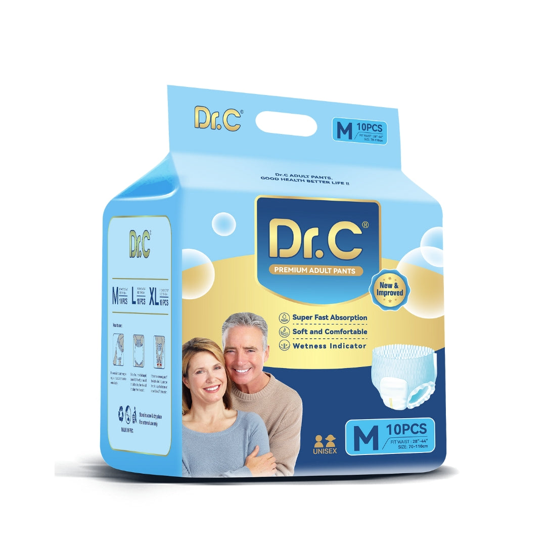 Dr.C Premium Pull-Up Diapers for Adults | 12 hrs Protection