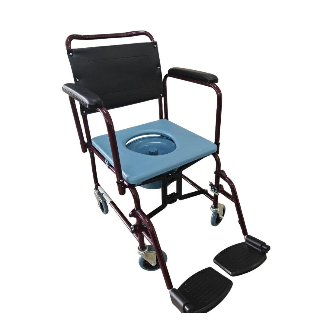 Foldable Commode Chair With Wheels