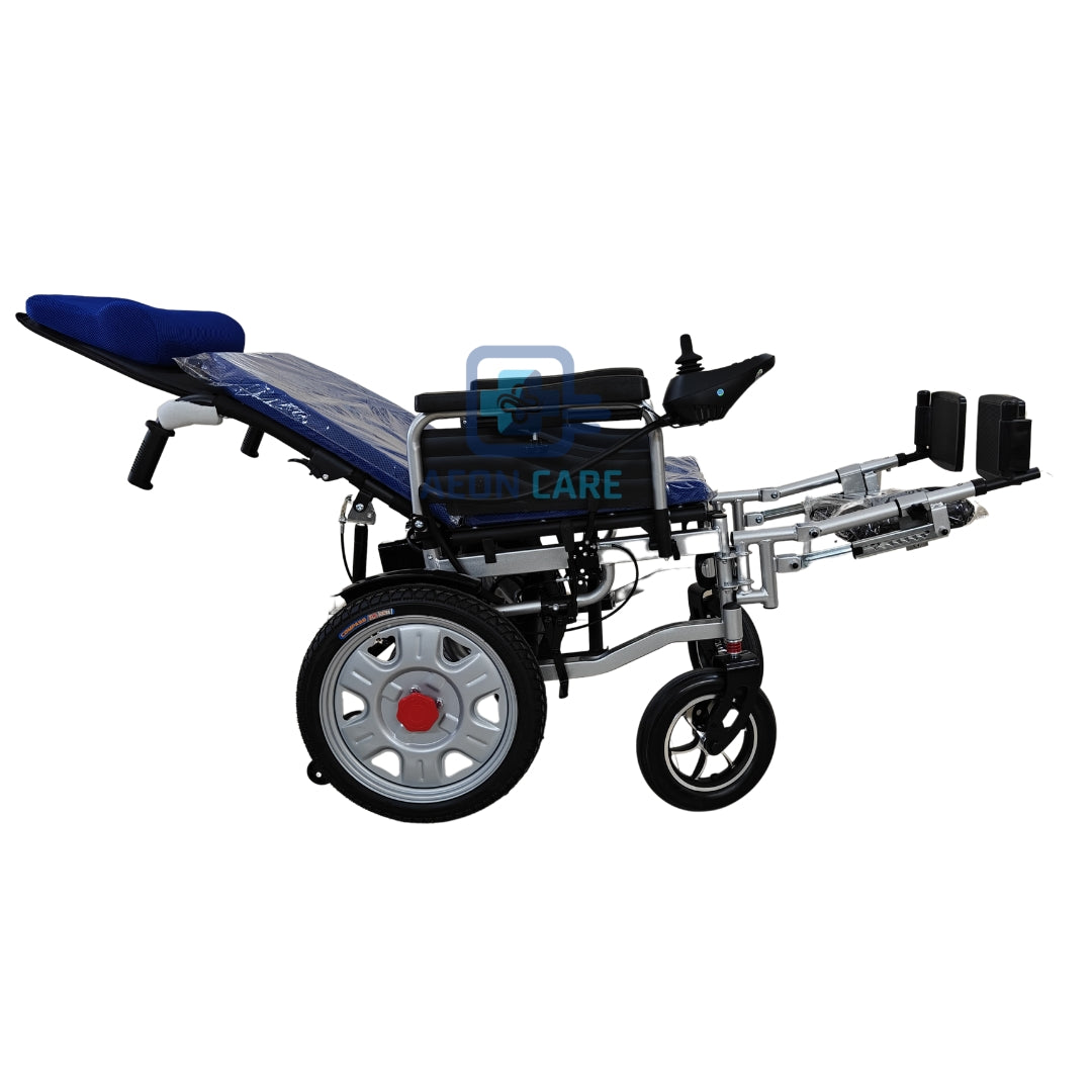 Electric Recliner Wheelchair - Foldable Reclinable Motorized Wheelchair