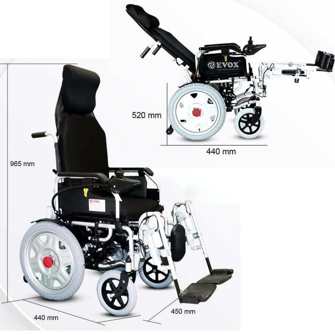 Electric Recliner Wheelchair with Remote - Foldable - AeonCare