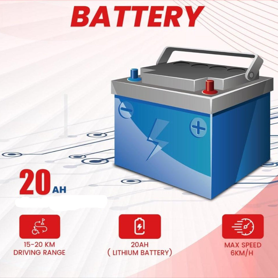 Electric Wheelchair - Foldable with Electro Magnetic Brakes - AeonCare