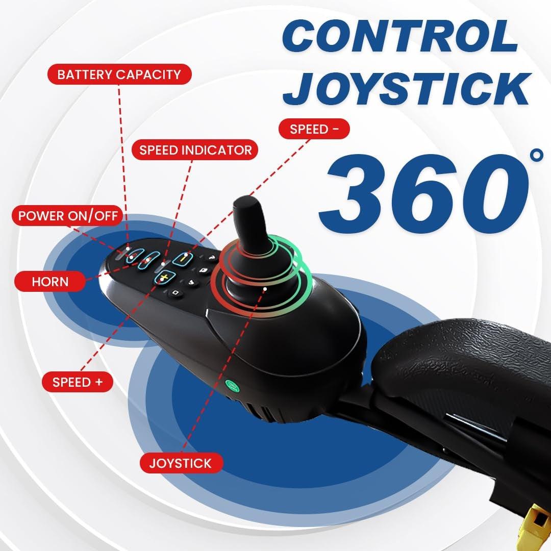 Electric Recliner Wheelchair with Remote - Foldable - AeonCare