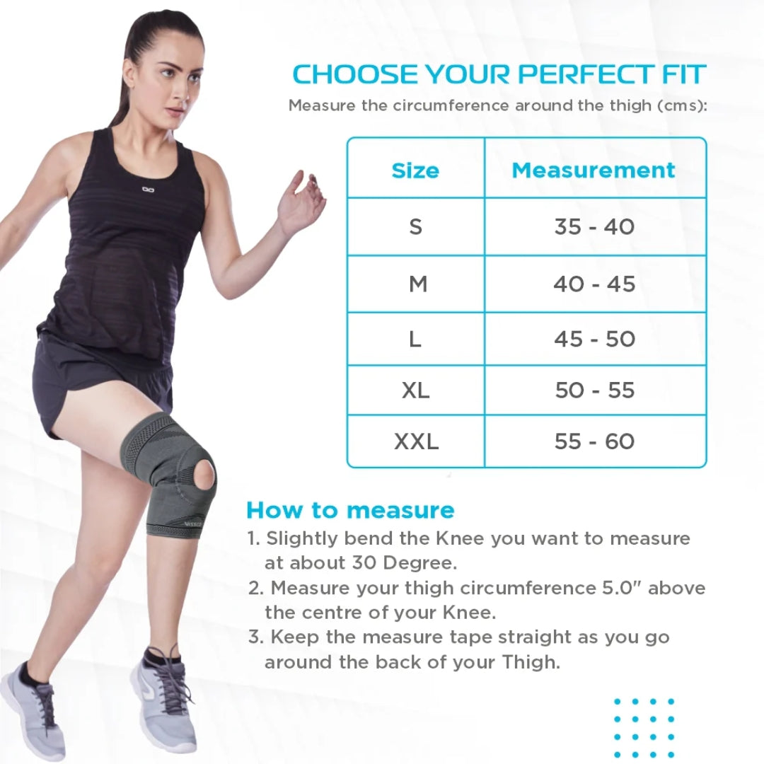 KNEE CAP WITH OPEN PATELLA