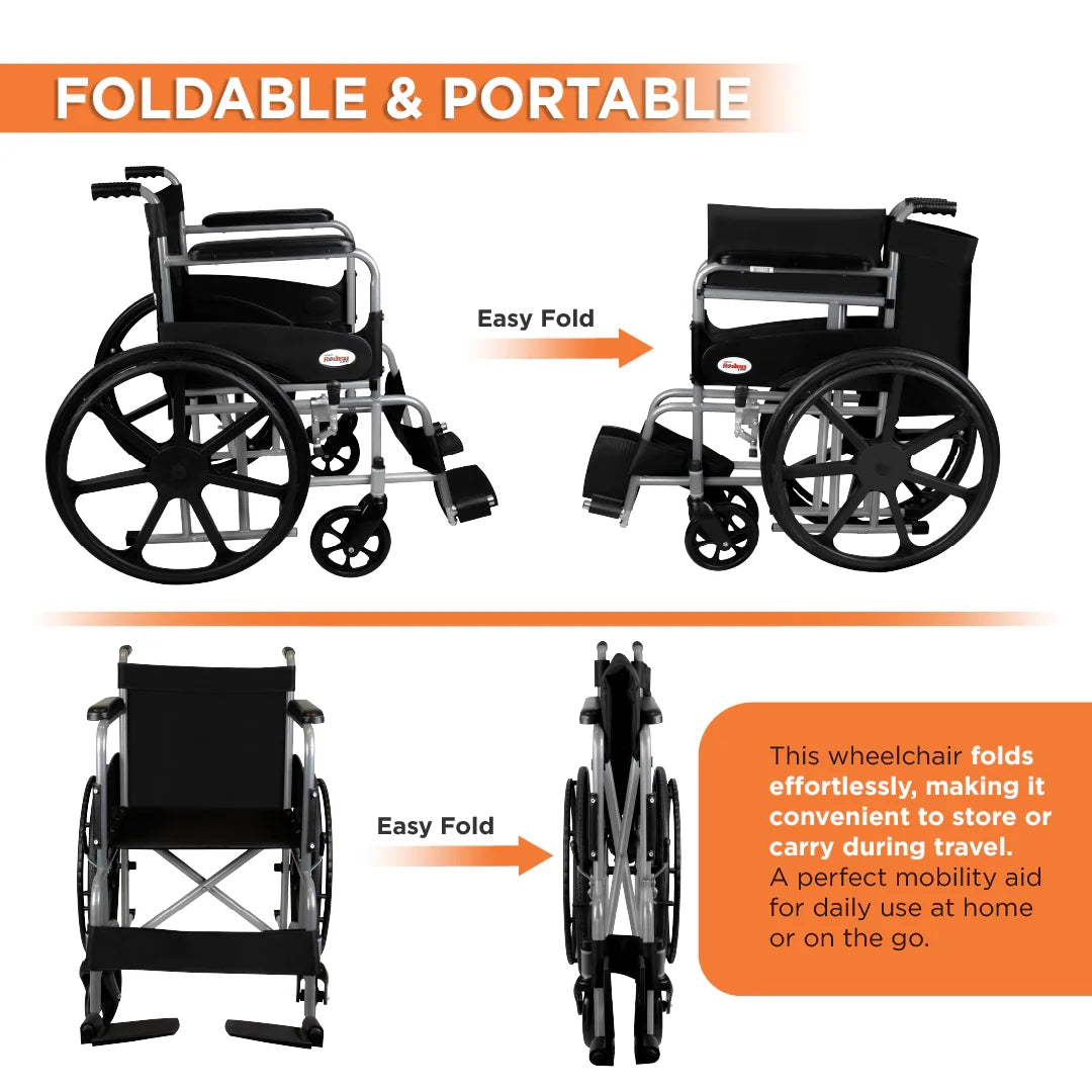 VISSCO - Rodeo Lite Foldable Wheelchair with Mag Wheels - 9983