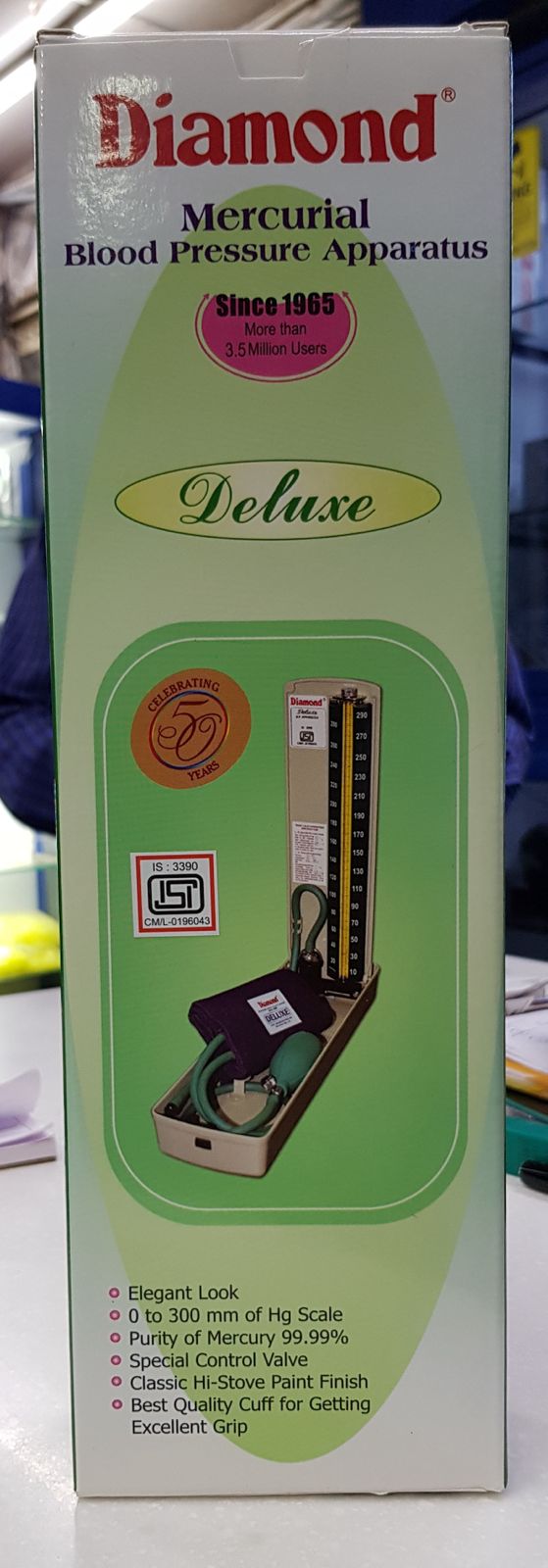 Diamond Mercurial Blood Pressure (BP) Apparatus/Sphygmomanometer