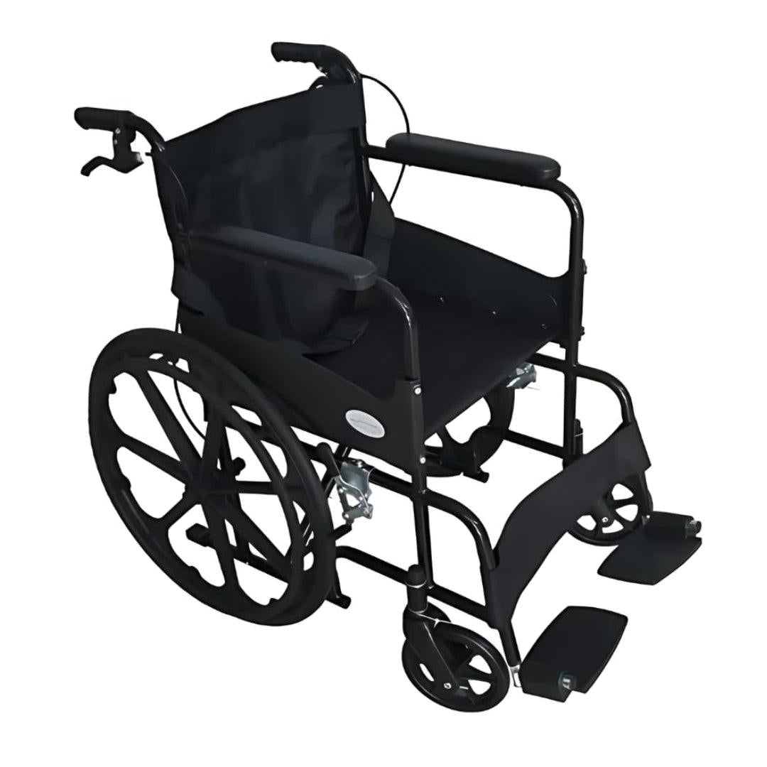Foldable Lightweight Wheelchair with Attendant Brakes - AeonCare