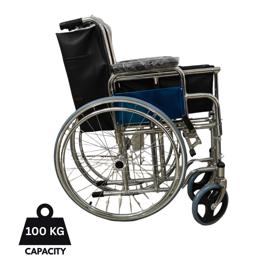 Foldable Wheelchair with Elevating footrest