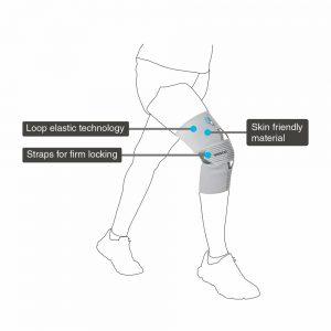 Vissco Knee Wrap With Loop Elastic Technology - AeonCare