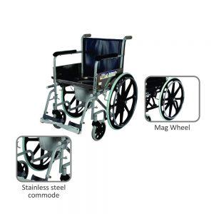 Vissco comfort wheelchair with commode - AeonCare