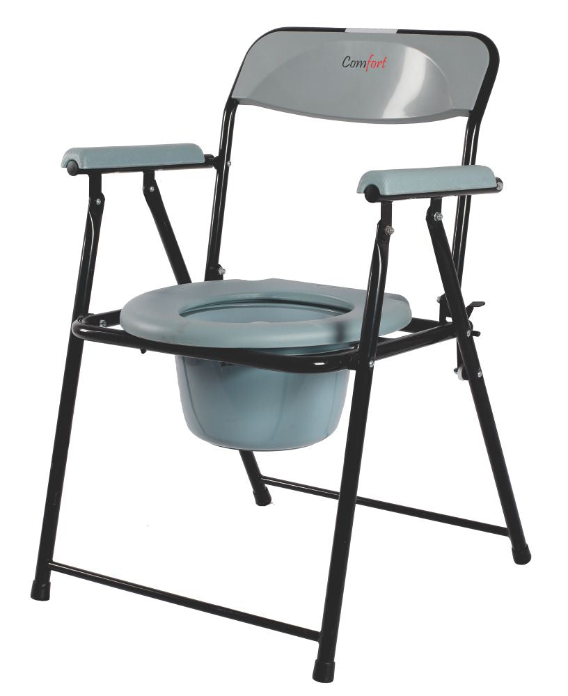 Vissco Comfort Steel Folding Commode Chair