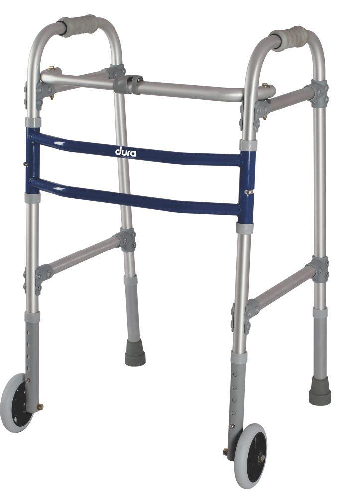 Dura Max Walker (Aluminium) With Straight Wheel - AeonCare