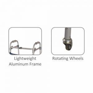Vissco Dura Lite Walker with Wheel - AeonCare