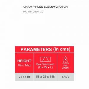 Vissco champ max elbow crutch - Fixed handle - AeonCare