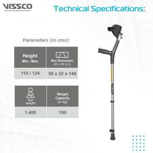 Vissco Elbow Crutches - Astra Max - AeonCare