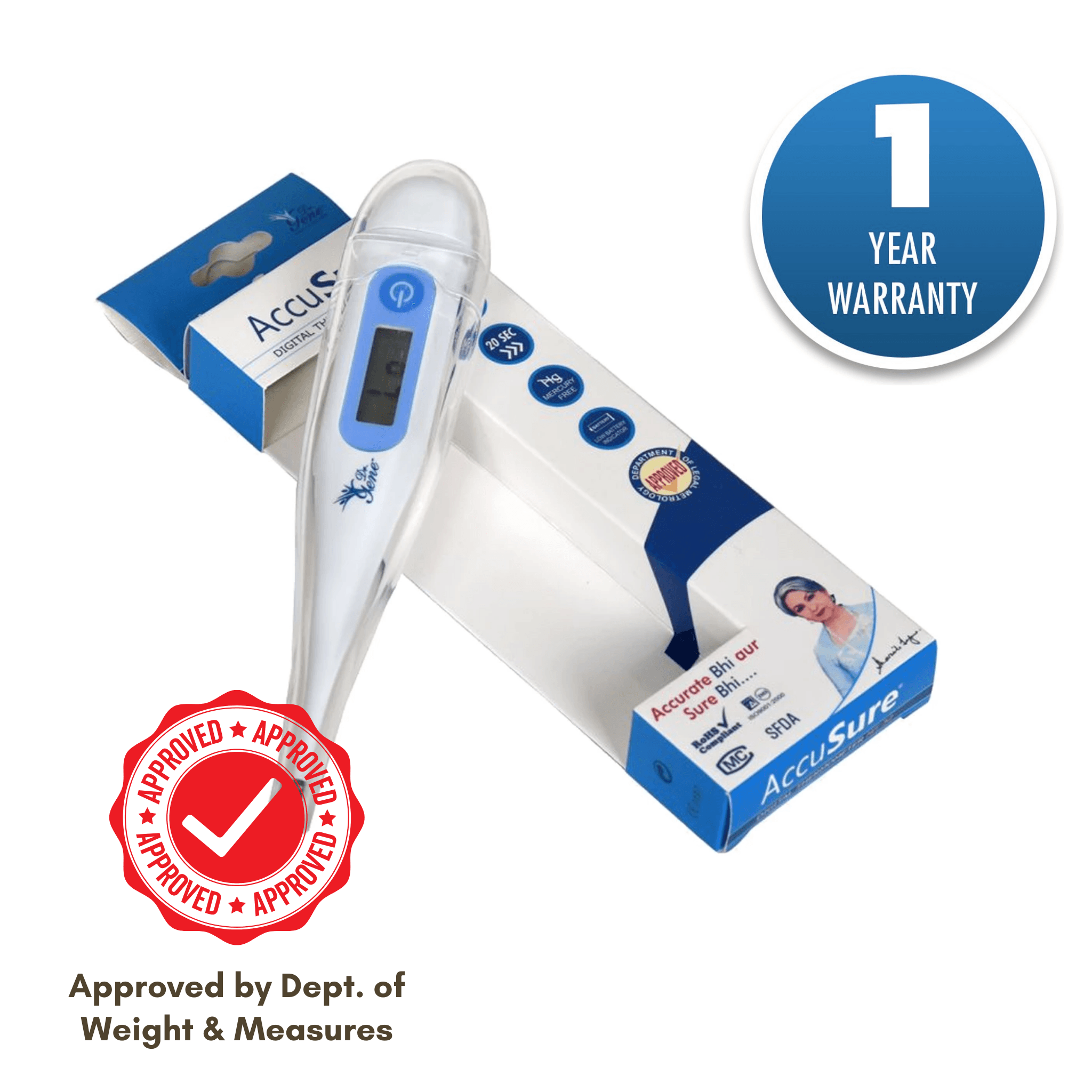 Accusure Digital Thermometer - AeonCare