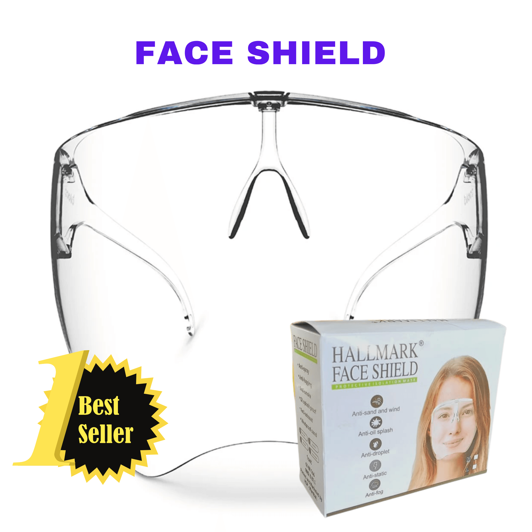 Face Shield Glass - Reusable Clear Face Shield - AeonCare
