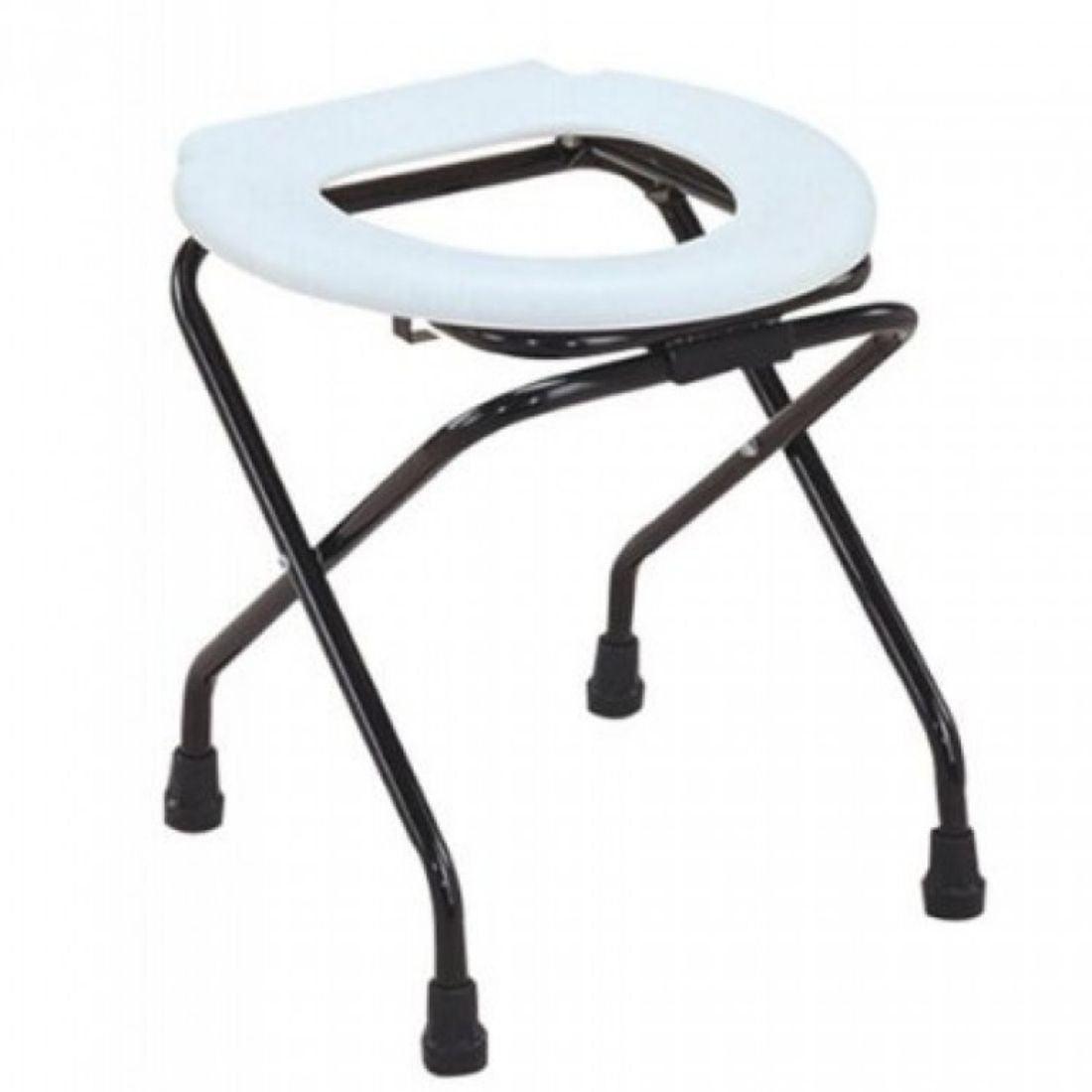 Commode Stool - Foldable with Locking Mechanism - AeonCare
