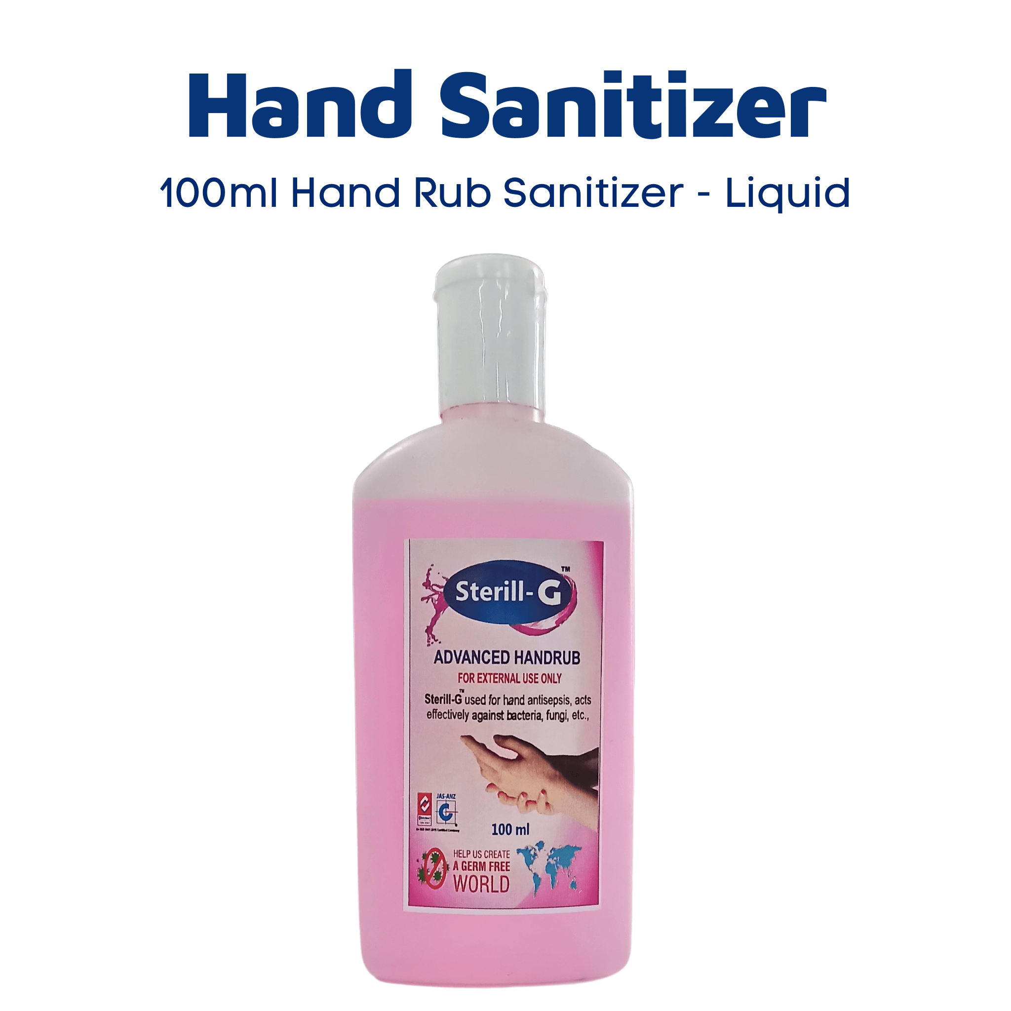 Hand Rub Sanitizer - 100ml Liquid - AeonCare