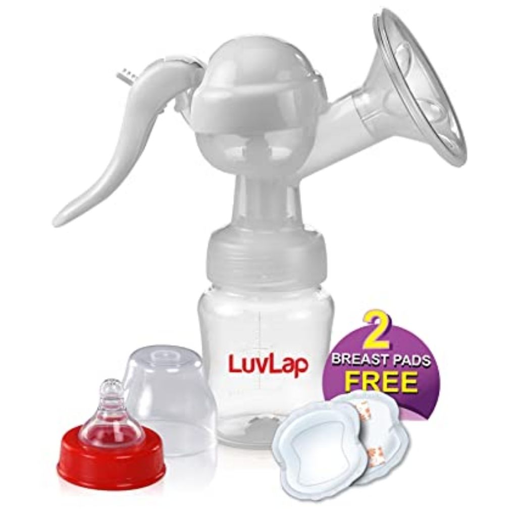 Luvlap Manual Breast Pump, BPA Free