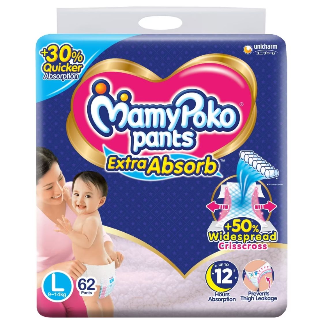 MamyPoko Pant Style Diapers - Large