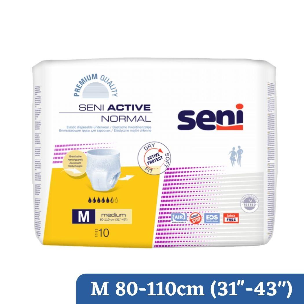 Seni Active Normal Pullups Adult Diaper, M - AeonCare
